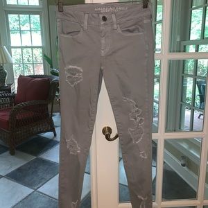 American Eagle gray jeggings